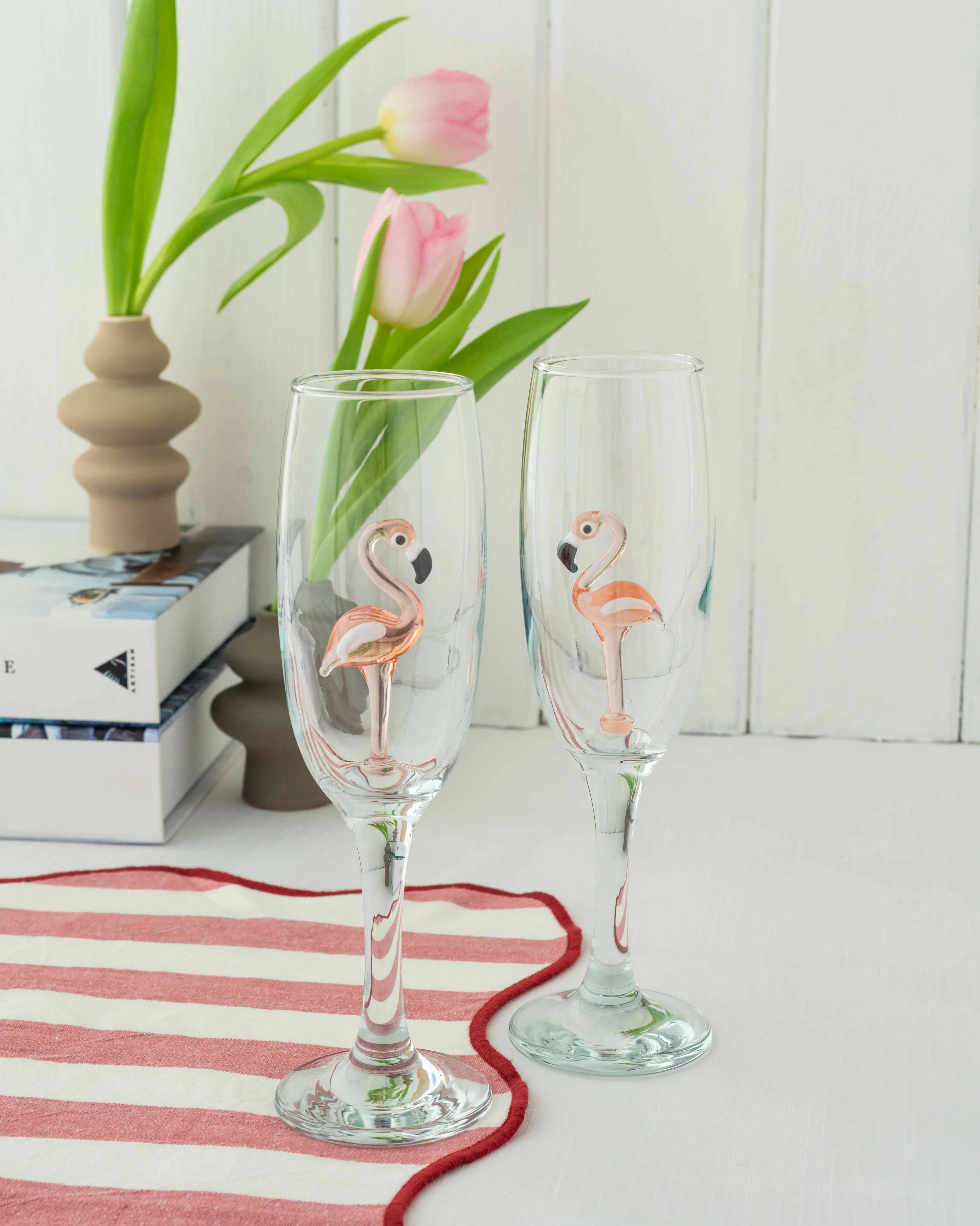 Champagne Glass Flamingo - Image 3