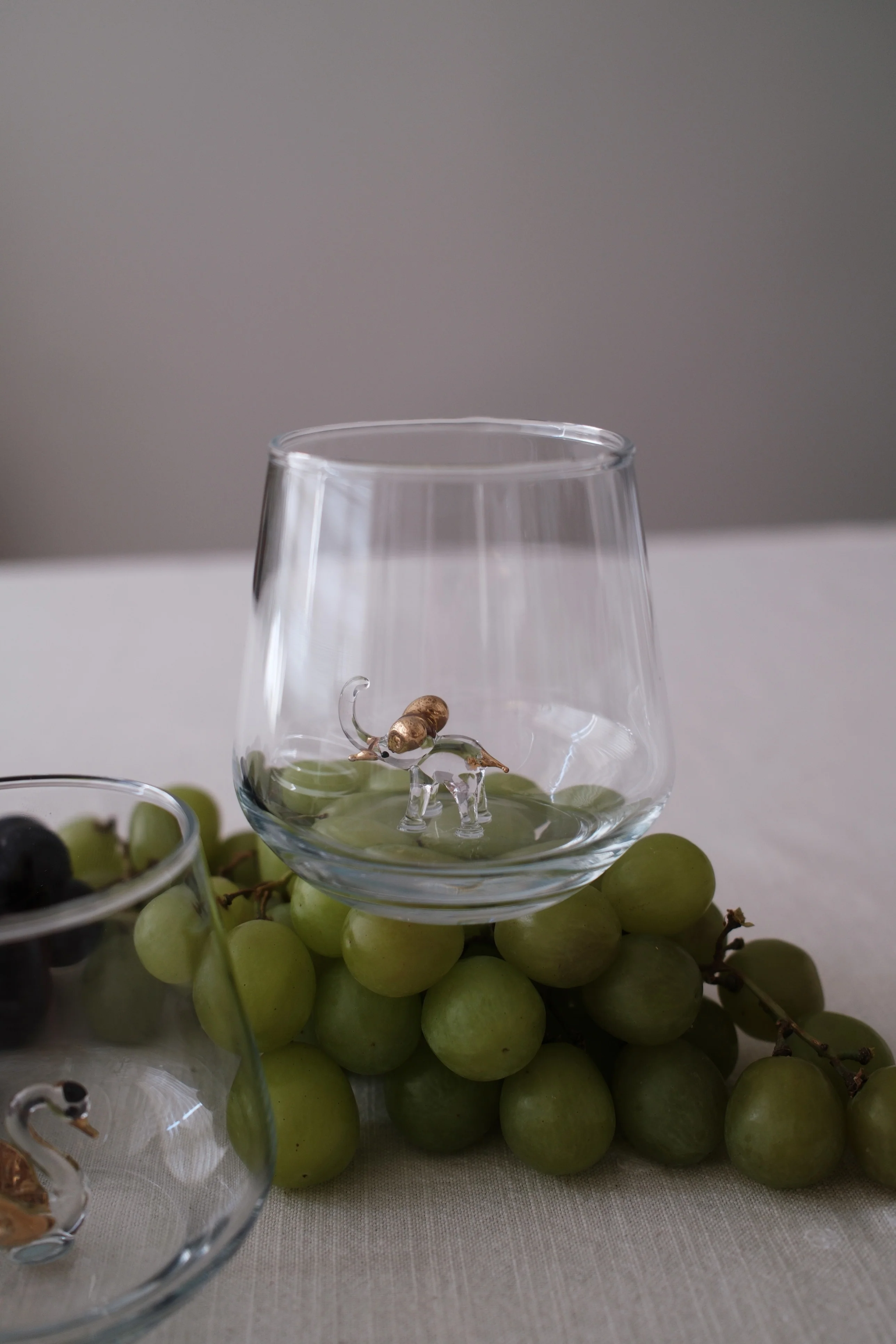 Gold Elephant Glass